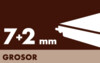 Grosor 7+2mm